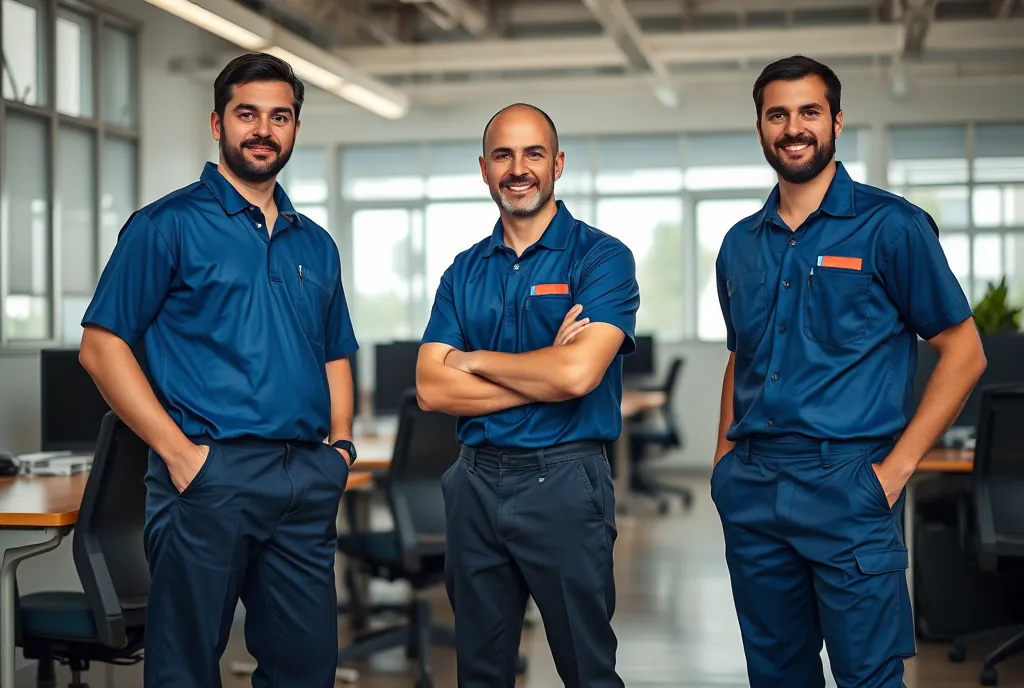 Equipo de vaciado de oficinas