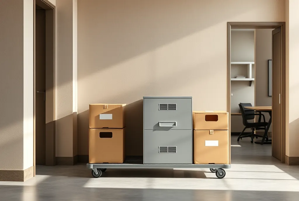 Retirada de archivo y mobiliario